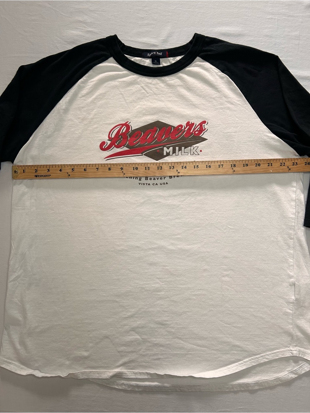 Craft Brewery Raglan Tee Bundle XL Fisher Beer Belching Beaver 3/4 Sleeve - Picture 12 of 14